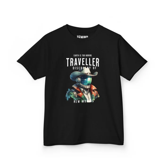 T-shirt Dziecięcy z nadrukiem Traveller Cowboy
